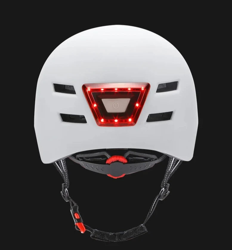 Casque de Vélo Intelligent avec Feu Arrière - Casque Velo Ville